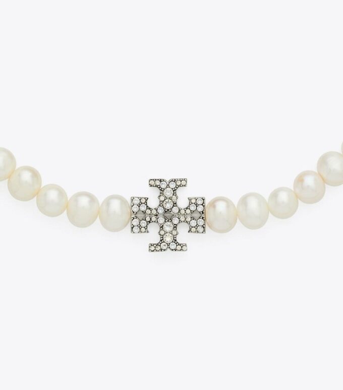 Moondance Pearl And Pavé Necklace