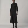 Multi-Button Crepe Shirtdress Multi-Button Crepe Shirtdress
