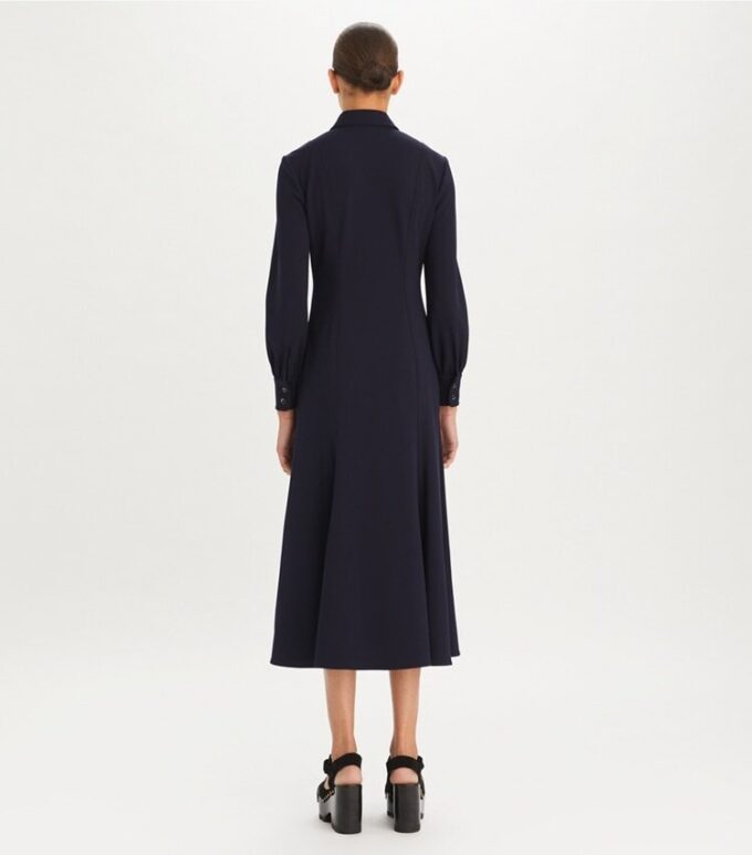 Multi-Button Crepe Shirtdress Multi-Button Crepe Shirtdress