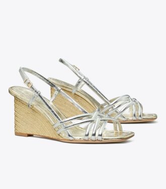 Multi-Strap Espadrille Wedge