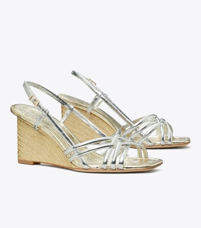 Multi-Strap Espadrille Wedge
