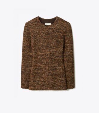 Nylon And Viscose Marled Sweater