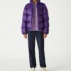 Nylon Contrast Hooded Down Puffer Nylon Contrast Hooded Down Puffer