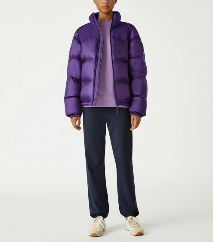 Nylon Contrast Hooded Down Puffer Nylon Contrast Hooded Down Puffer