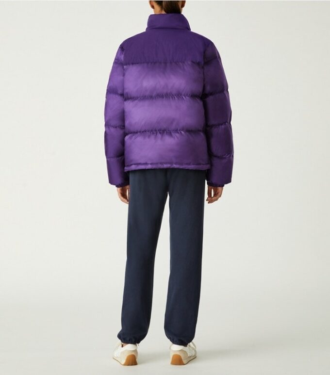 Nylon Contrast Hooded Down Puffer Nylon Contrast Hooded Down Puffer
