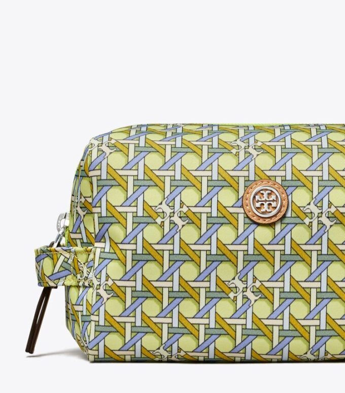 Nylon Printed Large Cosmetic Case