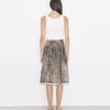 Overprinted Deconstructed Denim Skirt Overprinted Deconstructed Denim Skirt
