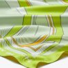 Oversized Twisty Floral Silk Square Scarf