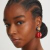 Painted Drop Earring