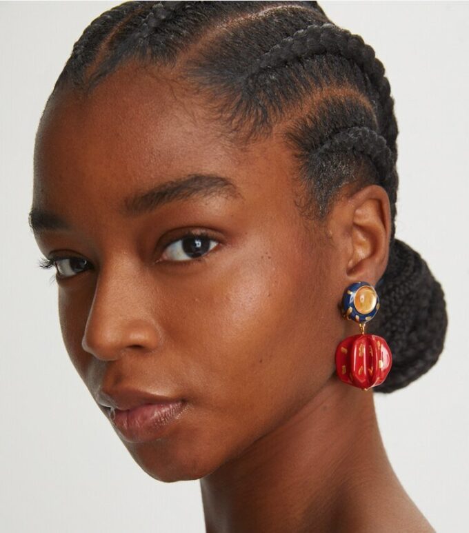 Painted Drop Earring