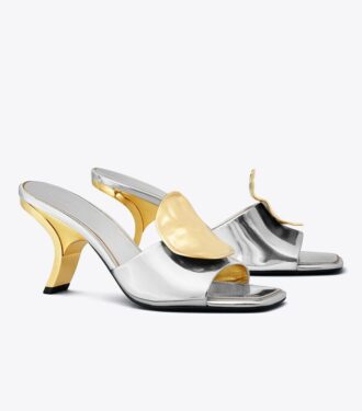 Patos Mismatched Heeled Mule