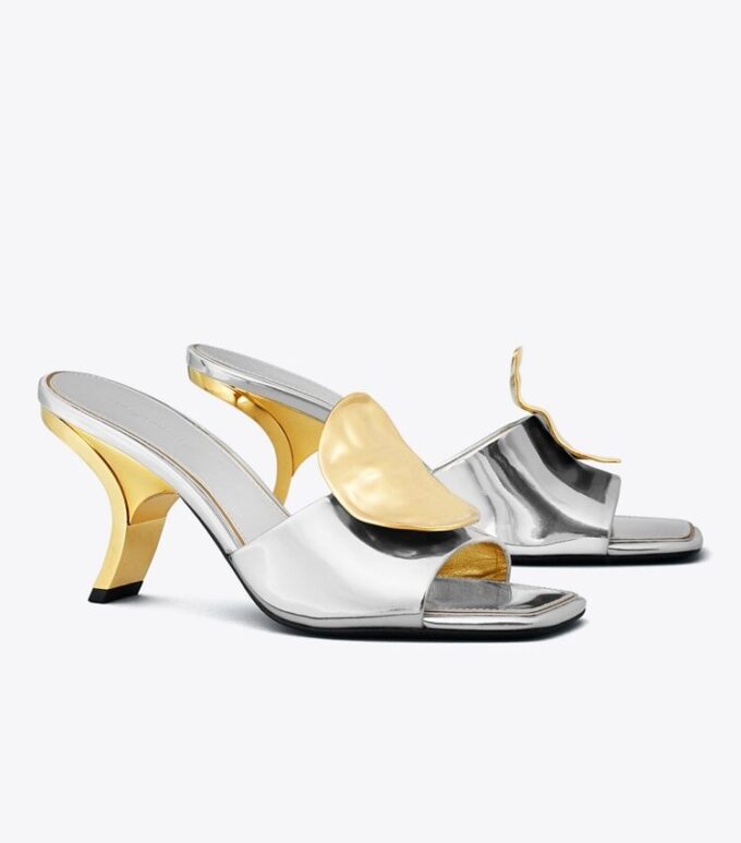 Patos Mismatched Heeled Mule