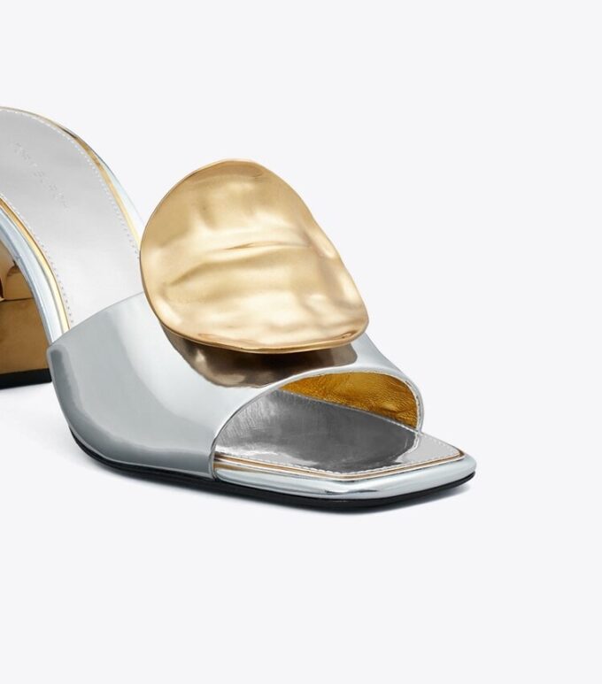 Patos Mismatched Heeled Mule