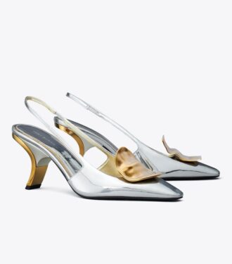 Patos Mismatched Slingback Heel