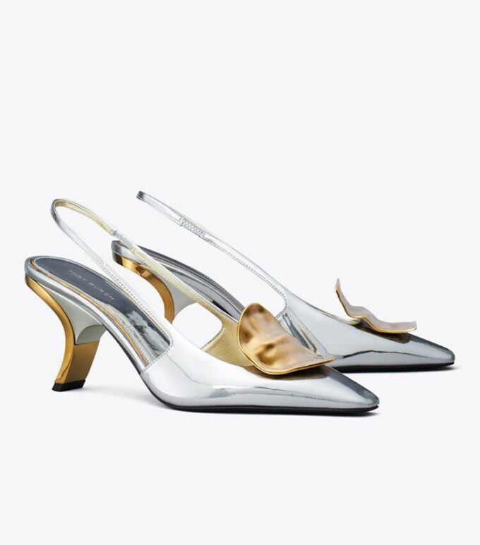 Patos Mismatched Slingback Heel Patos Mismatched Slingback Heel
