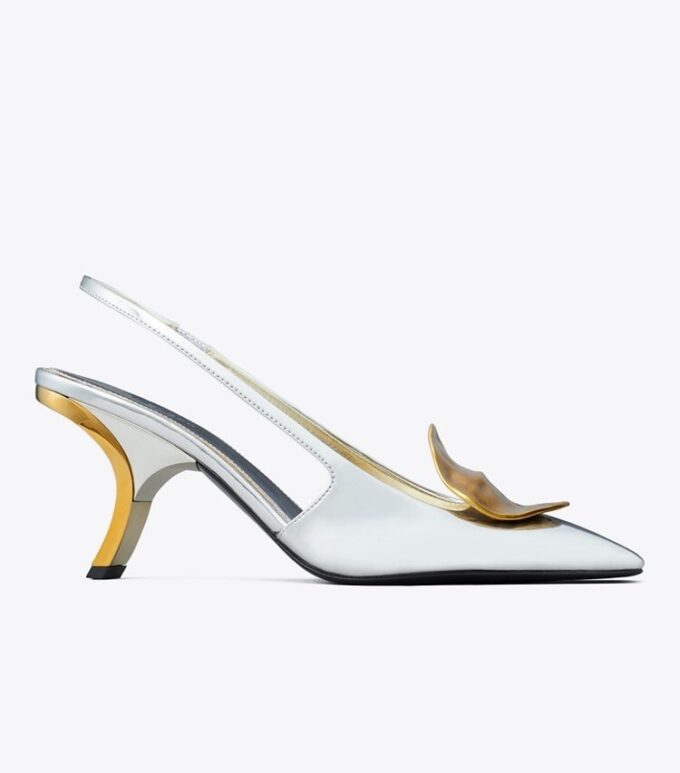 Patos Mismatched Slingback Heel Patos Mismatched Slingback Heel