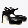Peep-Toe Platform Sandal