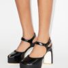Peep-Toe Platform Sandal