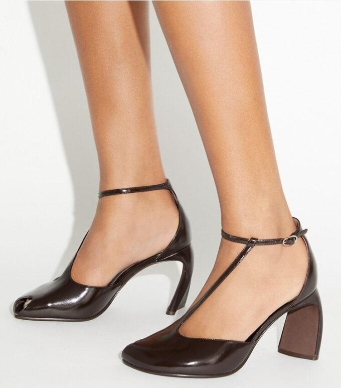 Peep-Toe T-Strap Heeled Sandal Peep-Toe T-Strap Heeled Sandal