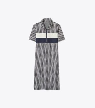 Performance Jacquard Color-Block Dress