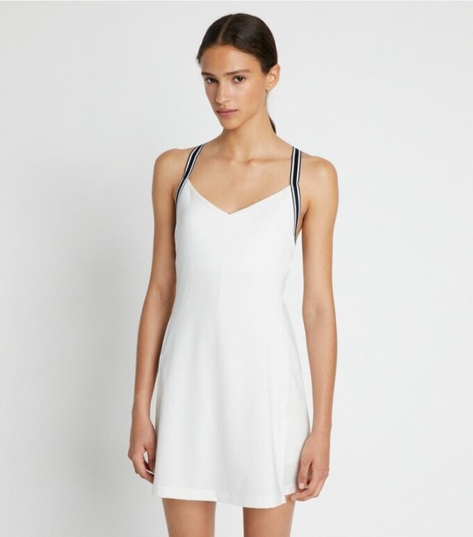 Performance Jersey Cross-Back Tennis Dress