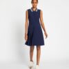 Performance Pleated Collar Golf Dress