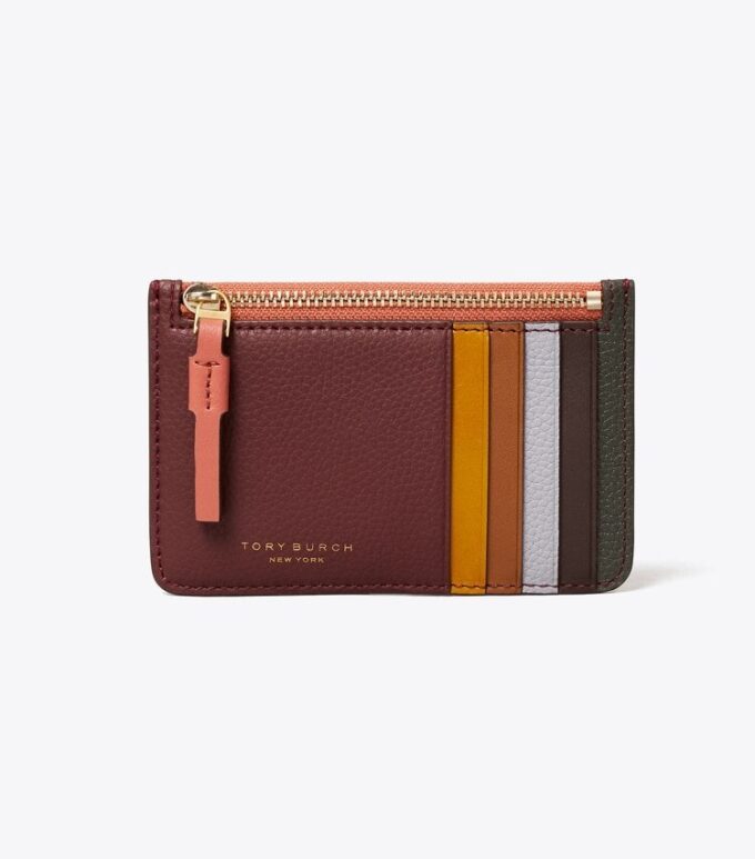 Perry Color-Block Top-Zip Card Case Perry Color-Block Top-Zip Card Case