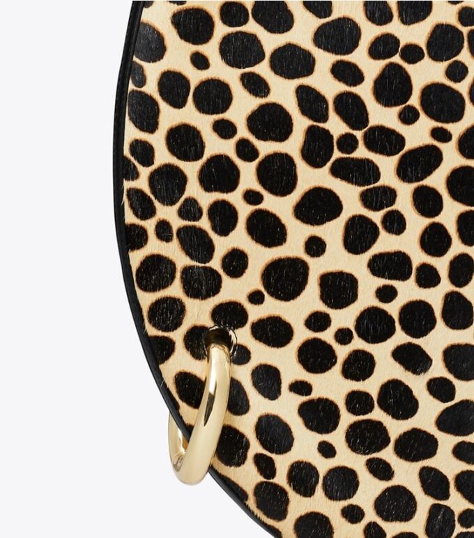 Pierced Calf Hair Handbag