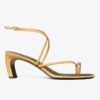 Pierced Multi-Strap Heeled Sandal