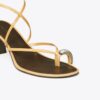 Pierced Multi-Strap Heeled Sandal