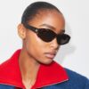 Pierced Oval Sunglasses