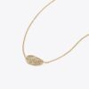 Pierced Pavé Pendant Necklace