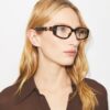Pierced Rectangle Eyeglasses