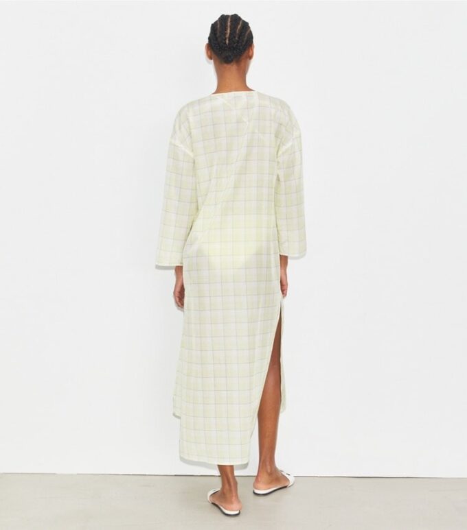 Plaid Cotton Caftan