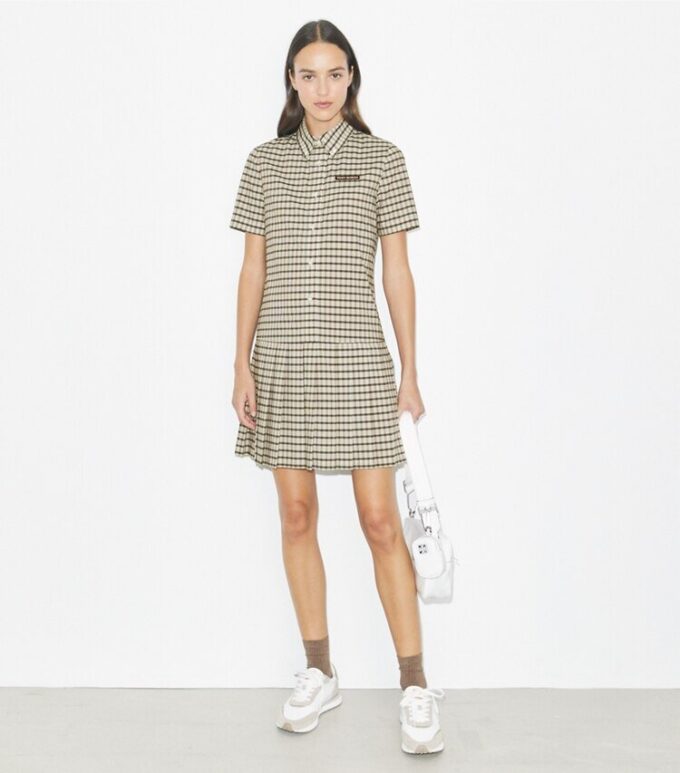 Plaid Drop-Waist Pleated Golf Dress Plaid Drop-Waist Pleated Golf Dress