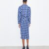 Plaid Viscose Shirtdress Plaid Viscose Shirtdress