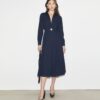 Pleated Cotton Shirtdress Pleated Cotton Shirtdress