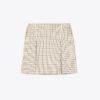 Pleated-Front Twill Golf Skirt