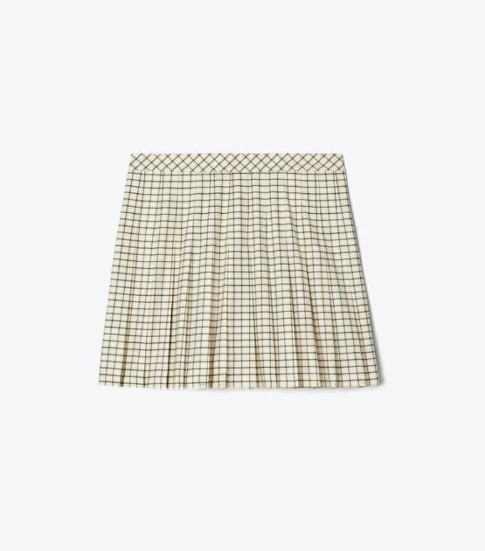 Pleated Printed Tennis Skirt