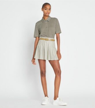 Pleated Printed Tennis Skirt