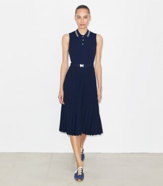 Pleated Viscose Dress