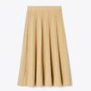 Pleated Viscose Skirt