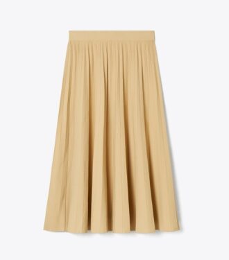 Pleated Viscose Skirt