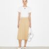 Pleated Viscose Skirt
