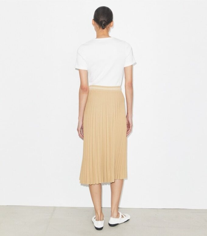 Pleated Viscose Skirt