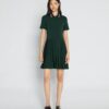Pleated Zip-Front Golf Dress Pleated Zip-Front Golf Dress