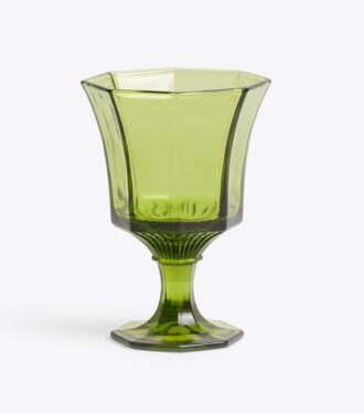 Pressed-Glass Water Glass, Set Of 4