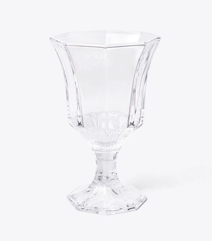 Pressed-Glass Wine Glass, Set Of 4 Pressed-Glass Wine Glass, Set Of 4