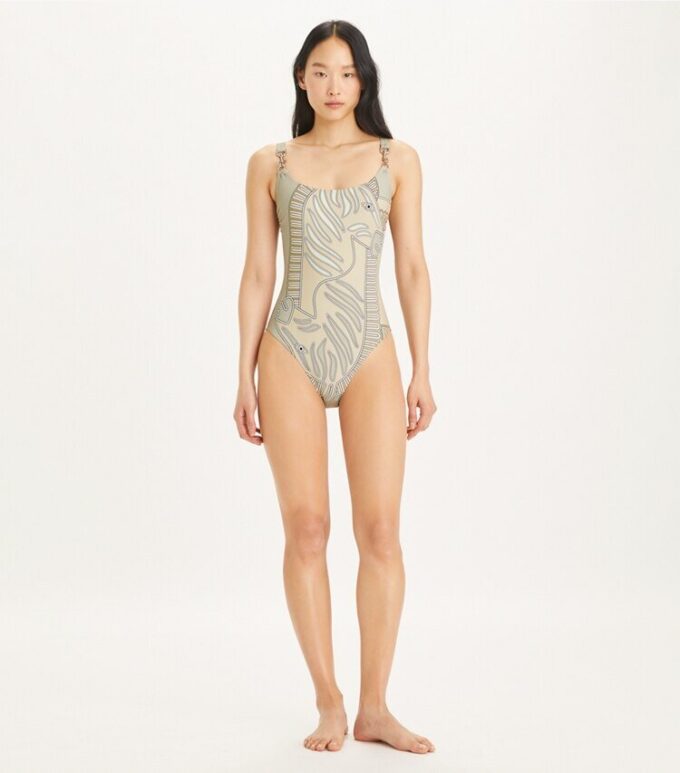 Printed Clip Tank Swimsuit Printed Clip Tank Swimsuit