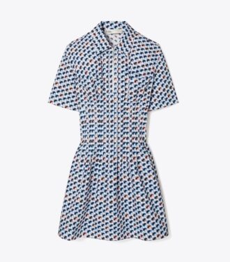 Printed Cotton Poplin Dress